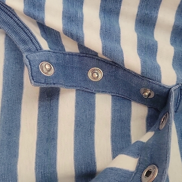 Juicy Couture Blue and White Striped Midi Dress Size Small - Picture 4 of 6